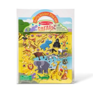 Reusable Puffy Sticker Set Safari