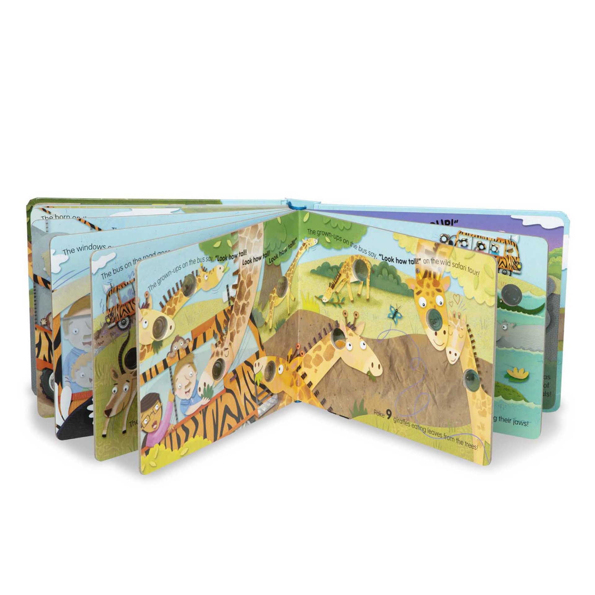 Poke-a-Dot The Wheels on the Bus Wild Safari Board Book - Image 3